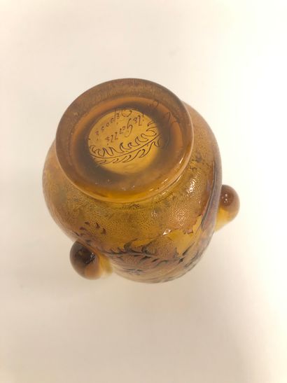 Émile GALLÉ (1846-1904)
Convex bottle on...