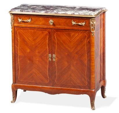 Meuble d'appui plaqué de bois de rose en...