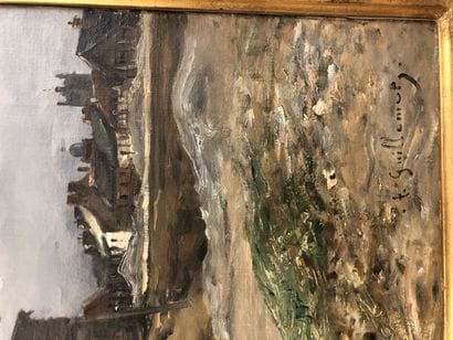 Antoine GUILLEMET (1843-1918)
Les falaises...
