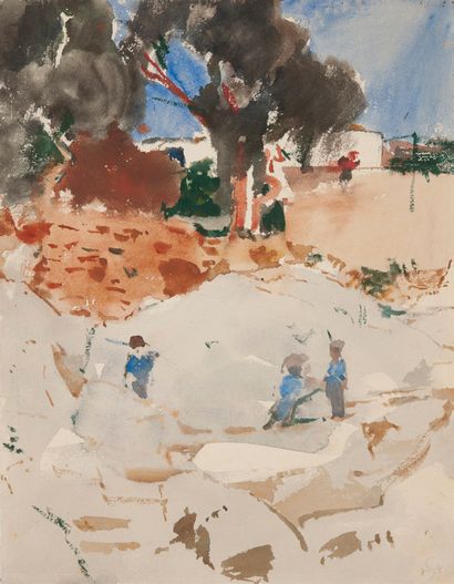 Hans SANDREUTER (1850-1901)
Landscape of...