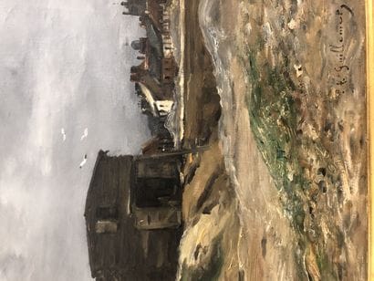 Antoine GUILLEMET (1843-1918)
Les falaises...