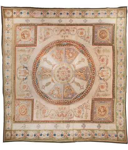 AUBUSSON, époque Premier Empire, vers 1810-1814...