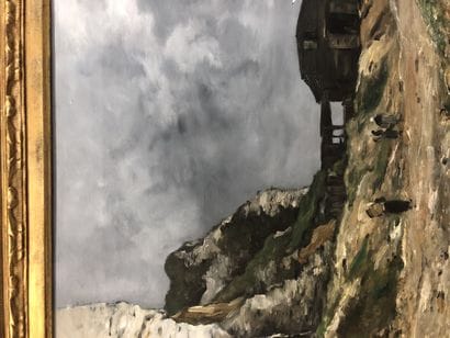 Antoine GUILLEMET (1843-1918)
Les falaises...