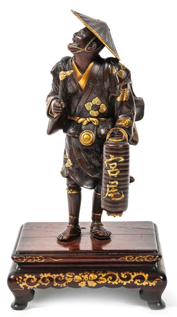 JAPON, époque Meiji (1868-1912)
Homme riant...