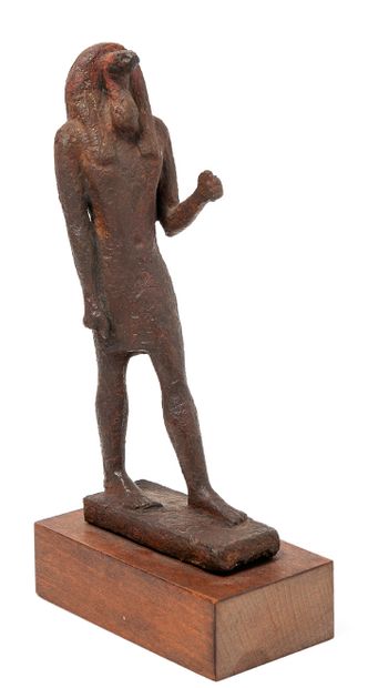 ÉGYPTE, Basse Époque ou ptolémaïque.
Statuette...