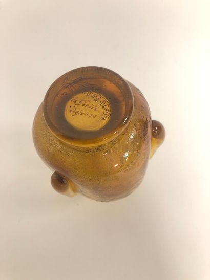 Émile GALLÉ (1846-1904)
Convex bottle on...