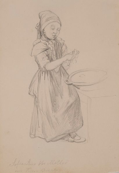Paul August PLUM (1815-1876)
Study of a young...