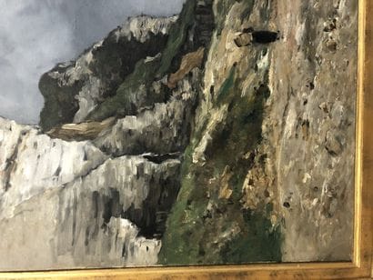 Antoine GUILLEMET (1843-1918)
Les falaises...