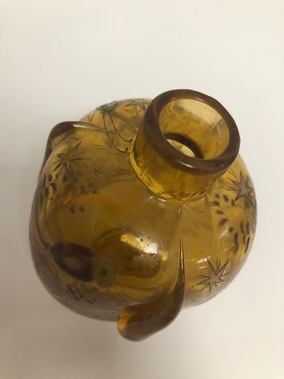 Émile GALLÉ (1846-1904)
Convex bottle on...