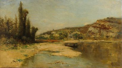 Adolphe APPIAN (1818-1898)
Lake in the Lyonnais...