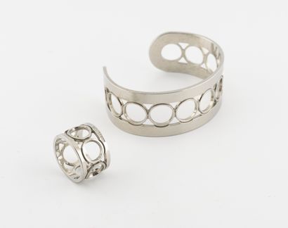 ALEXIS MABILLE
Demi-parure en métal argenté...