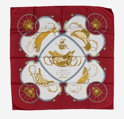 HERMES, Paris
Carré en twill de soie imprimé...