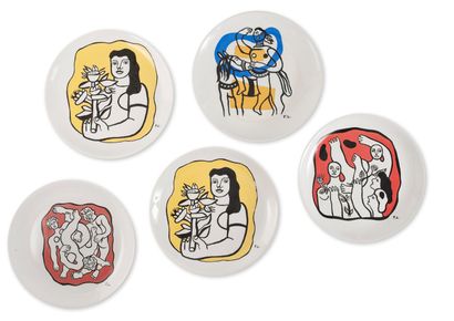 D'après Fernand LEGER
La cavalière.
Assiette...