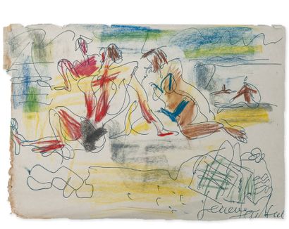 GEN PAUL (1895-1975)

Scène de plage.
Stylo...