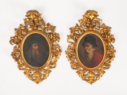 Attribuées à Léopoldo DUMINI (XIXème siècle)
Paire...