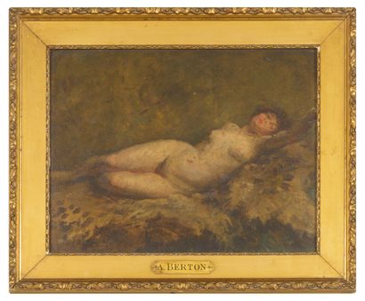 Armand BERTON (1854-1927)
Etude de nu.

Huile...