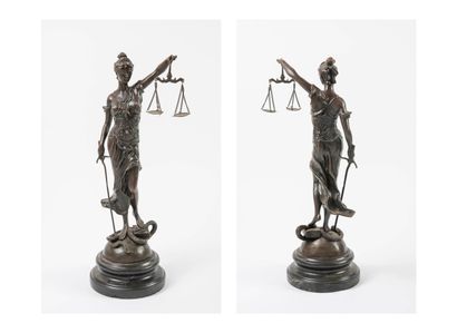 DUBANTON (XXème)
Allégorie de la Justice....