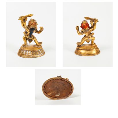 TIBET, XIXème siècle
Divinité (Vajrapani...