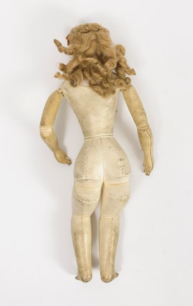 Poupée parisienne, tête pivotante marquée...