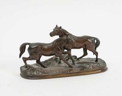 D'après Pierre-Jules MÊNE (1810-1879)
Accolade...