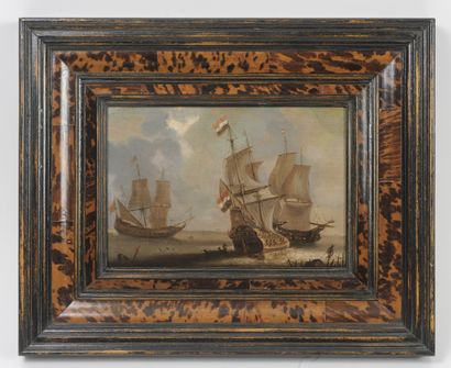 Ecole hollandaise XVIIIème-XIXème siècles
Marine...