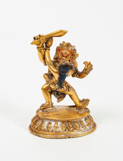 TIBET, XIXème siècle
Divinité (Vajrapani...