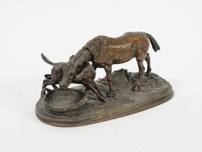 D'après Pierre-Jules MÊNE (1810-1879)
Jument...