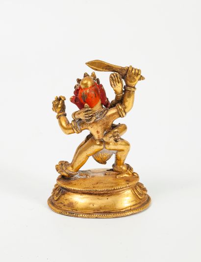 TIBET, XIXème siècle
Divinité (Vajrapani...