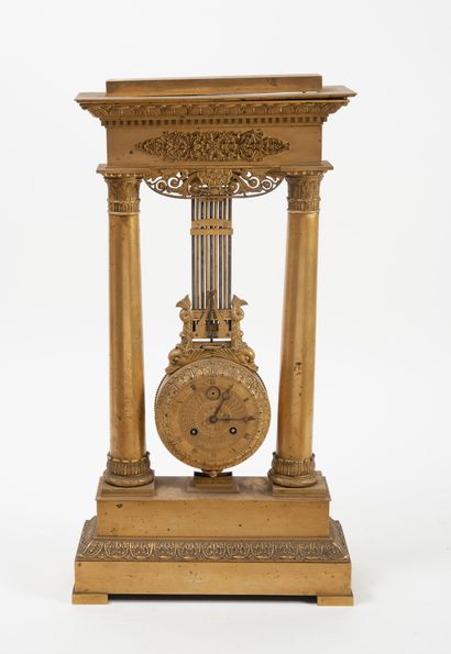 
Pendule portique oscillante en bronze doré.





Le...