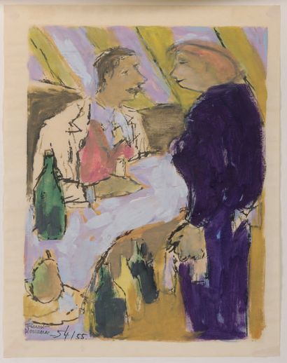 Fikret Saygi MUALLA (1903-1967)
Au comptoir,...