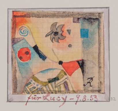 Hans Reichel (1892-1958)
Composition, 1953.
Encre...