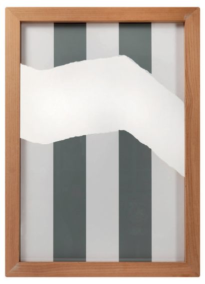 Daniel BUREN (1938)
Déchirure 1 en 2, n°7,...
