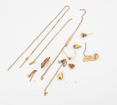 Lot of gold debris (min.375). 

Total gross...