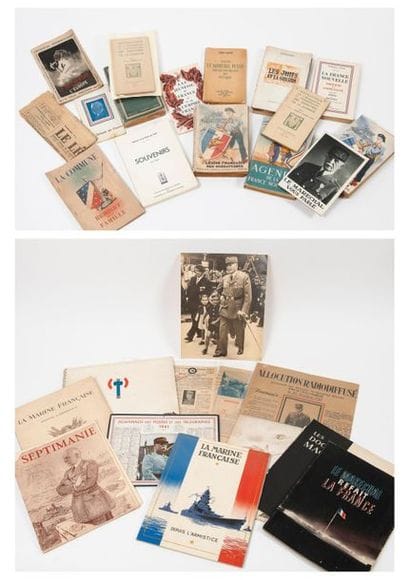 Ensemble d'objets collectés relatifs au Maréchal...
