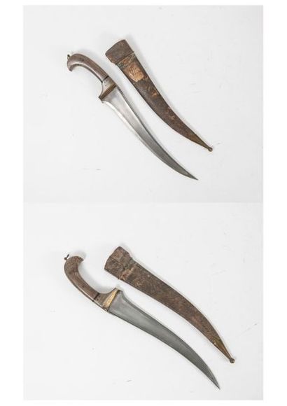 Dague Indo-Persanne, début du XXème siècle
Peshkab.
Engraved...