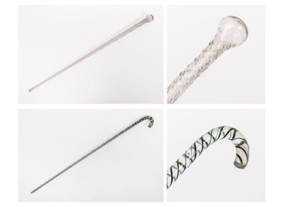 Two canes of Conscrit, early 20th century:
-...