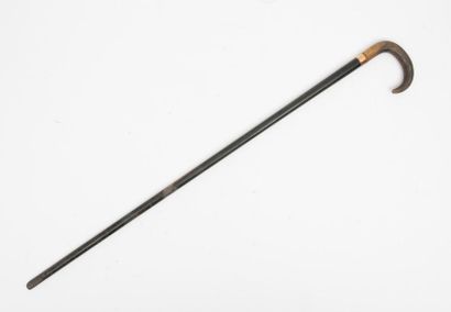 Three beak canes.
Natural or black-stained...
