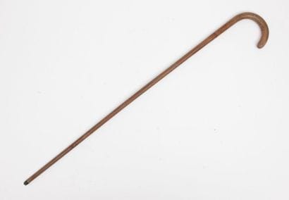 Three beak canes.
Natural or black-stained...