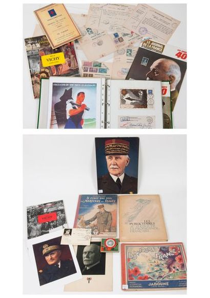 Ensemble d'objets collectés relatifs au Maréchal...