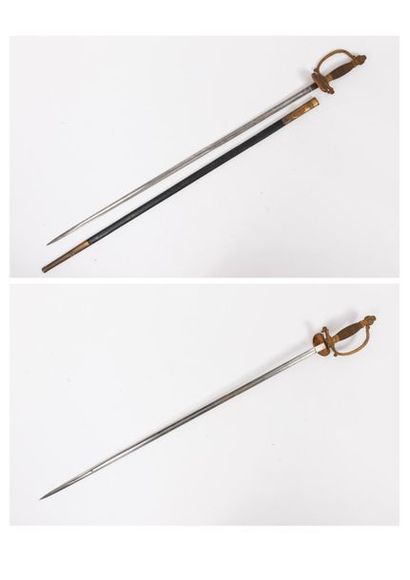 Seconde moitié du XIXème siècle
Court sword.
Gilt...