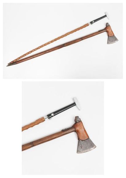 Two canes:
- Corkscrew cane, cigar cutter,...
