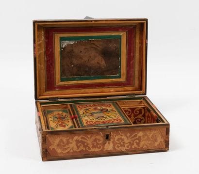 XIXème siècle
Rectangular wooden box with...