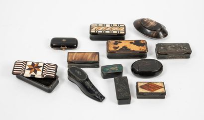 XIXème-XXème siècles
Set of 8 snuffboxes...