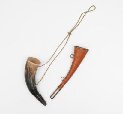 Two piboles:
- one in brass covered with...