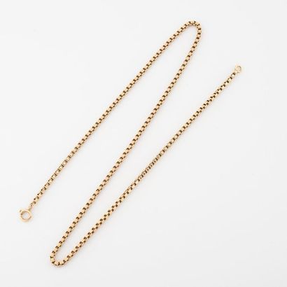 Neck chain in yellow gold (750) with Venetian...