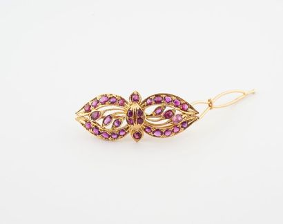 Yellow gold (585) hair clip in the shape...
