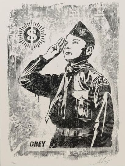 SHEPARD FAIREY (1970)
Damaged Stencil series,...