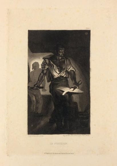 Eugène DELACROIX (1798-1863)
Un Forgeron....