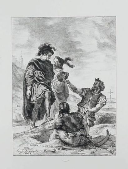 Eugène DELACROIX (1798-1863)
Hamlet. Seize...