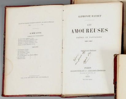 DAUDET (Alphonse)
Les Amoureuses. Poèmes...